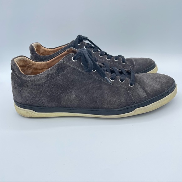 Allen Edmonds Suede Sneakers 10 1/2 Gray - Picture 1 of 16